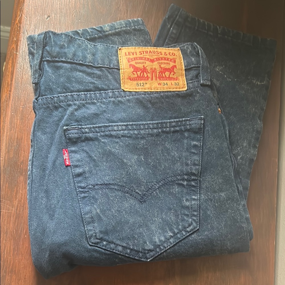 Levi’s Mens dark blue skinny jeans